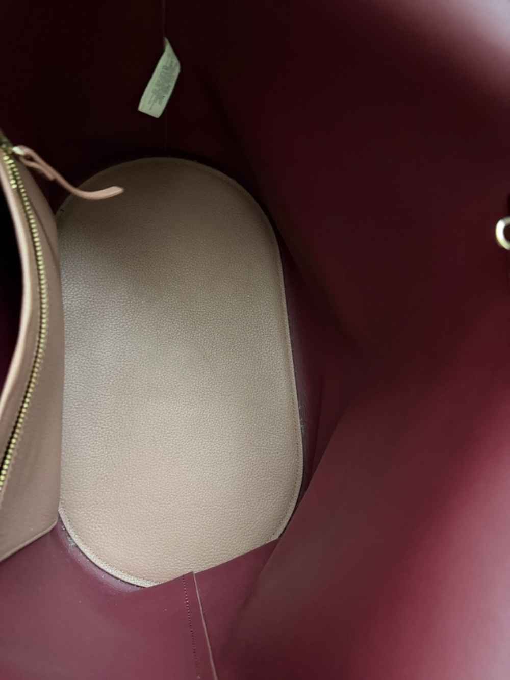 Kate Spade Rose Taupe Pebbled Leather Tote with Bow Accent - Picture 4 of 16